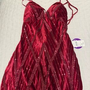 Windsor Wine Sequin Dress